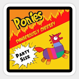 Ponies Cheetos Sticker